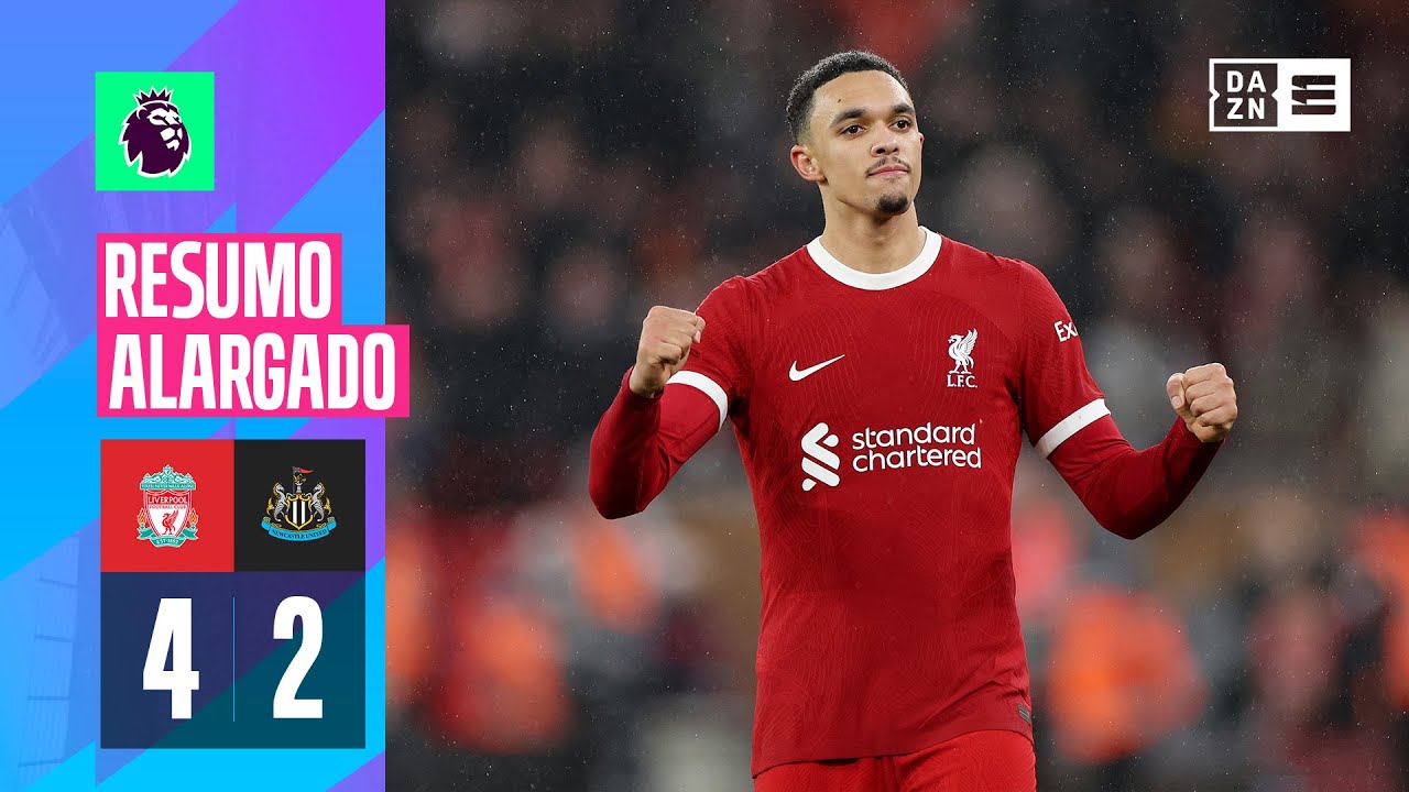Resumo alargado | Liverpool 4-2 Newcastle | Premier League 23/24