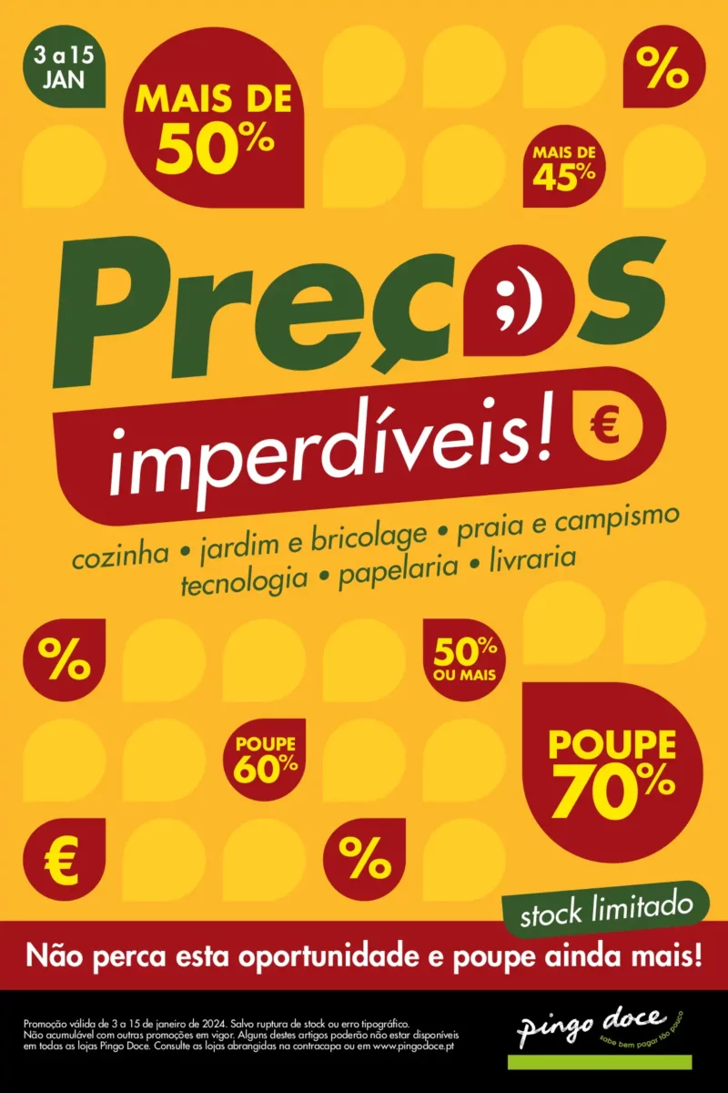 Antevis&atilde;o Folheto Pingo Doce Bazar Promo&ccedil;&otilde;es