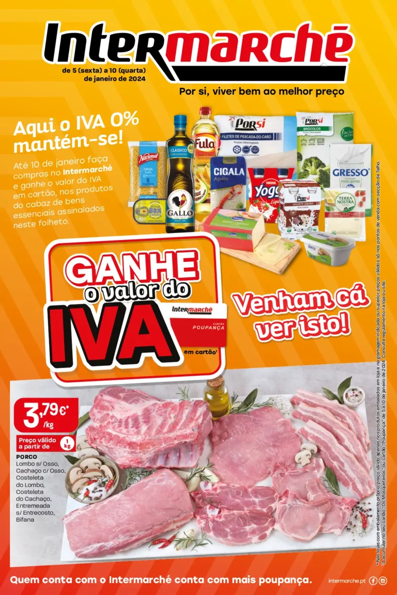 Antevis&atilde;o Folheto Intermarch&eacute; (5 a 10 janeiro)