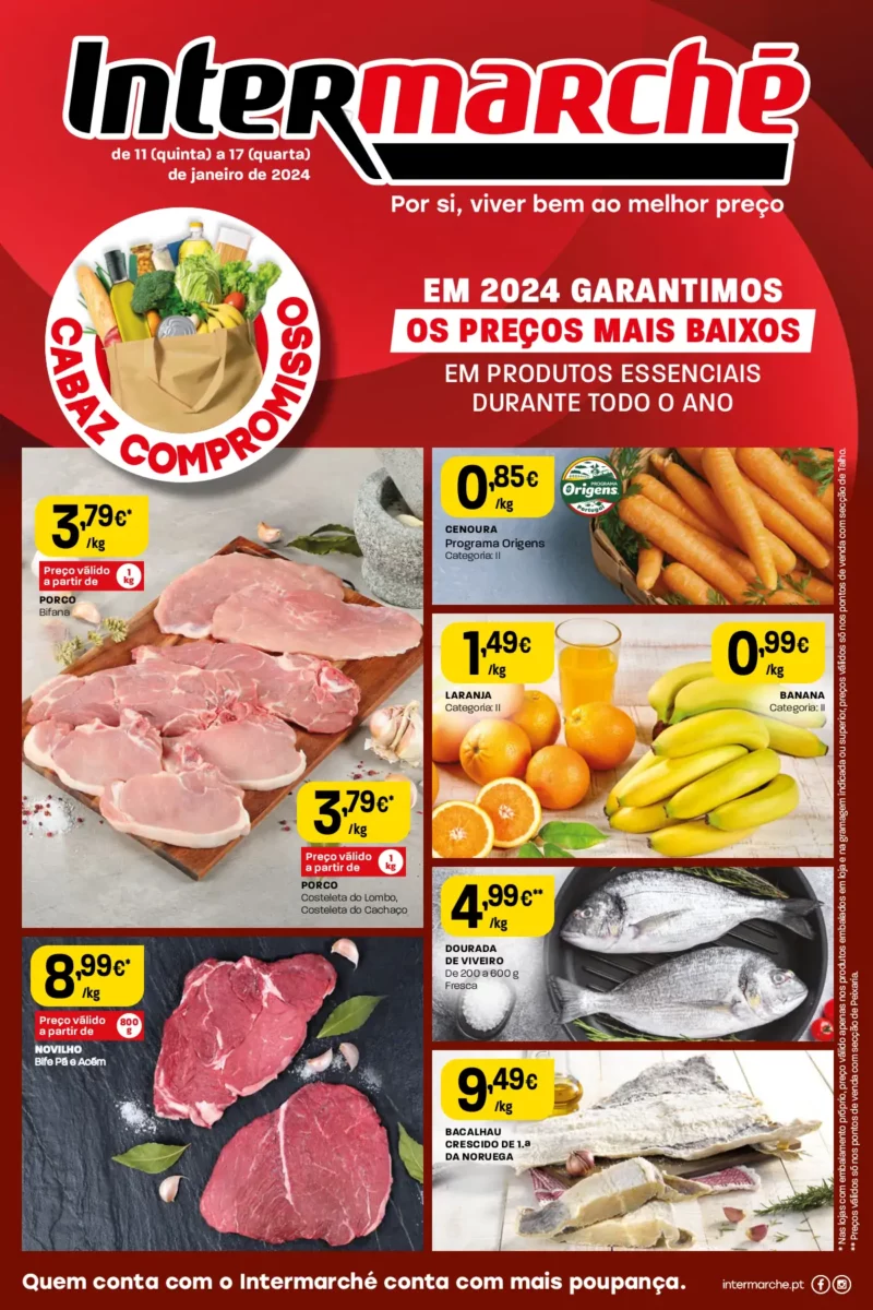 Antevis&atilde;o Folheto Intermarch&eacute; (11 a 17 janeiro)