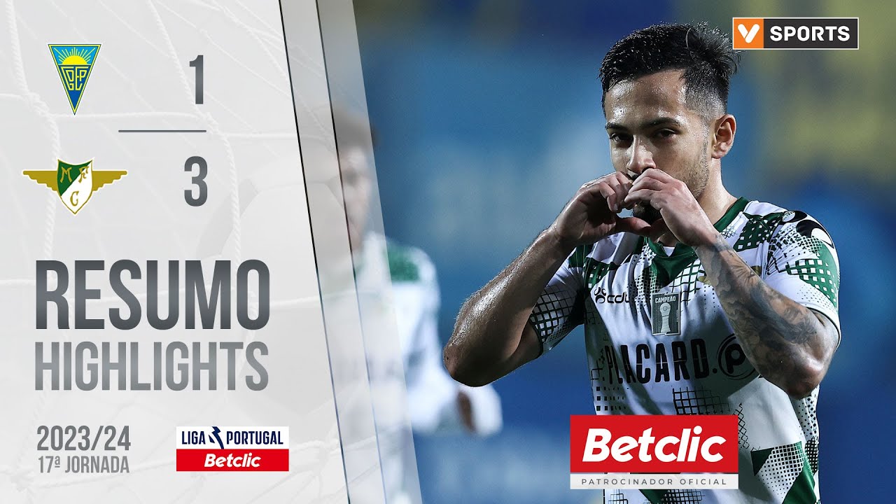 Resumo: Estoril 1-3 Moreirense (Liga 23/24 #17)