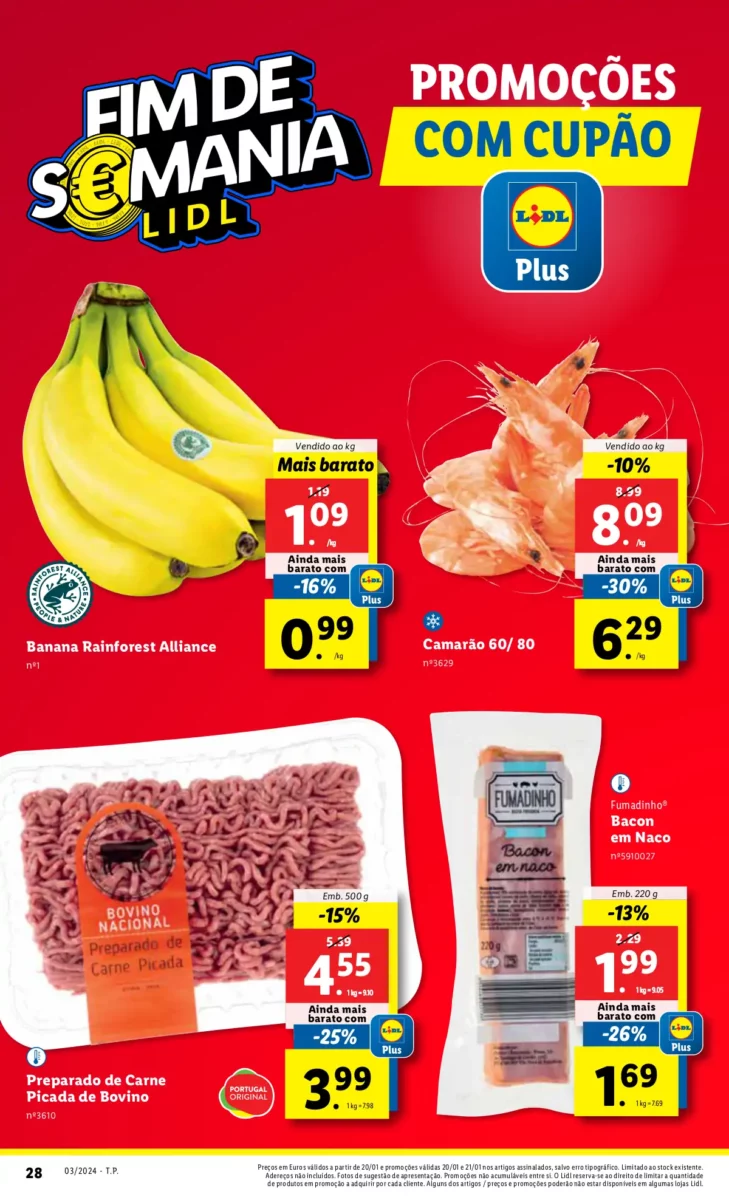 Antevis&atilde;o Folheto LiDL Fim-de-semana (20 e 21 janeiro)