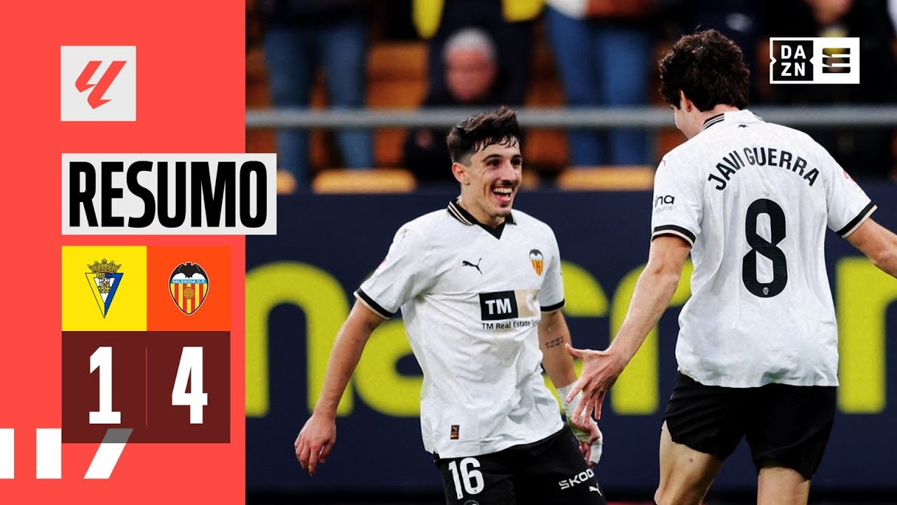Resumo | C&aacute;diz 1-4 Valencia | LaLiga 23/24