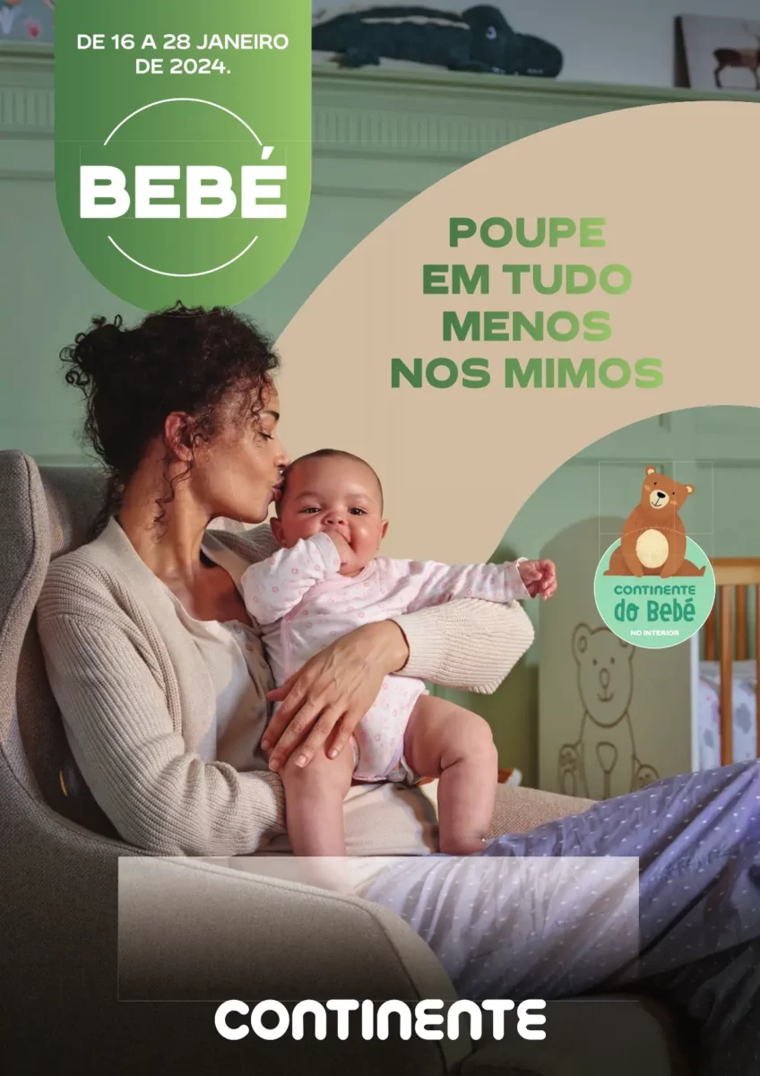 Folheto Continente Beb&eacute; (16 a 28 janeiro)