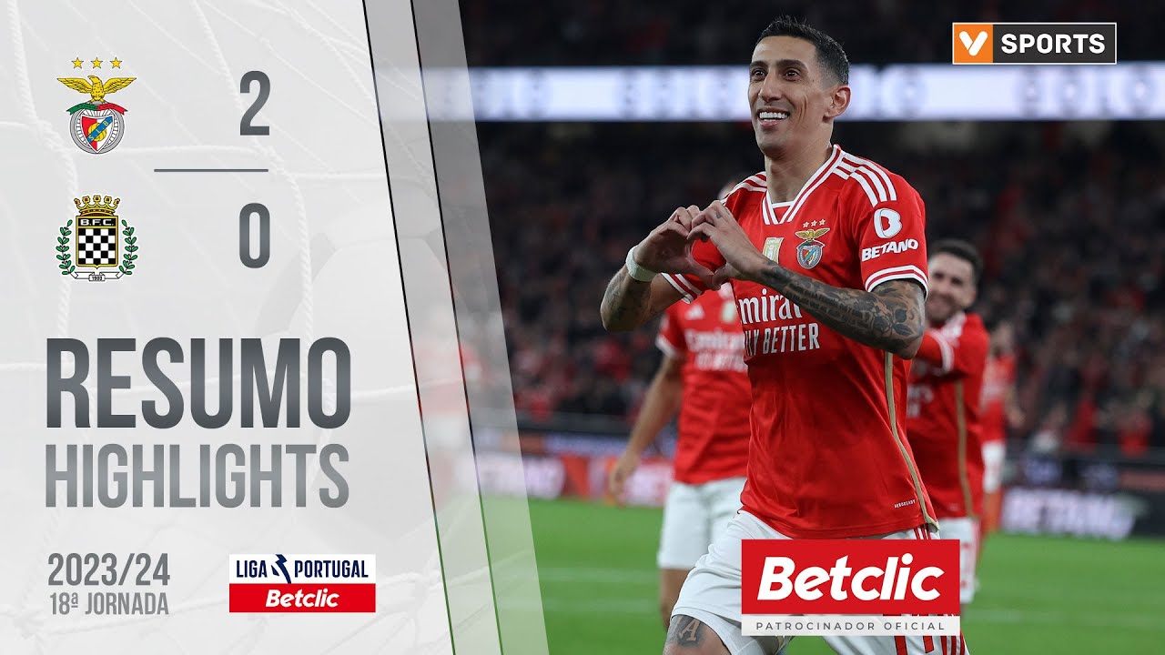 Resumo: Benfica 2-0 Boavista (Liga 23/24 #18)