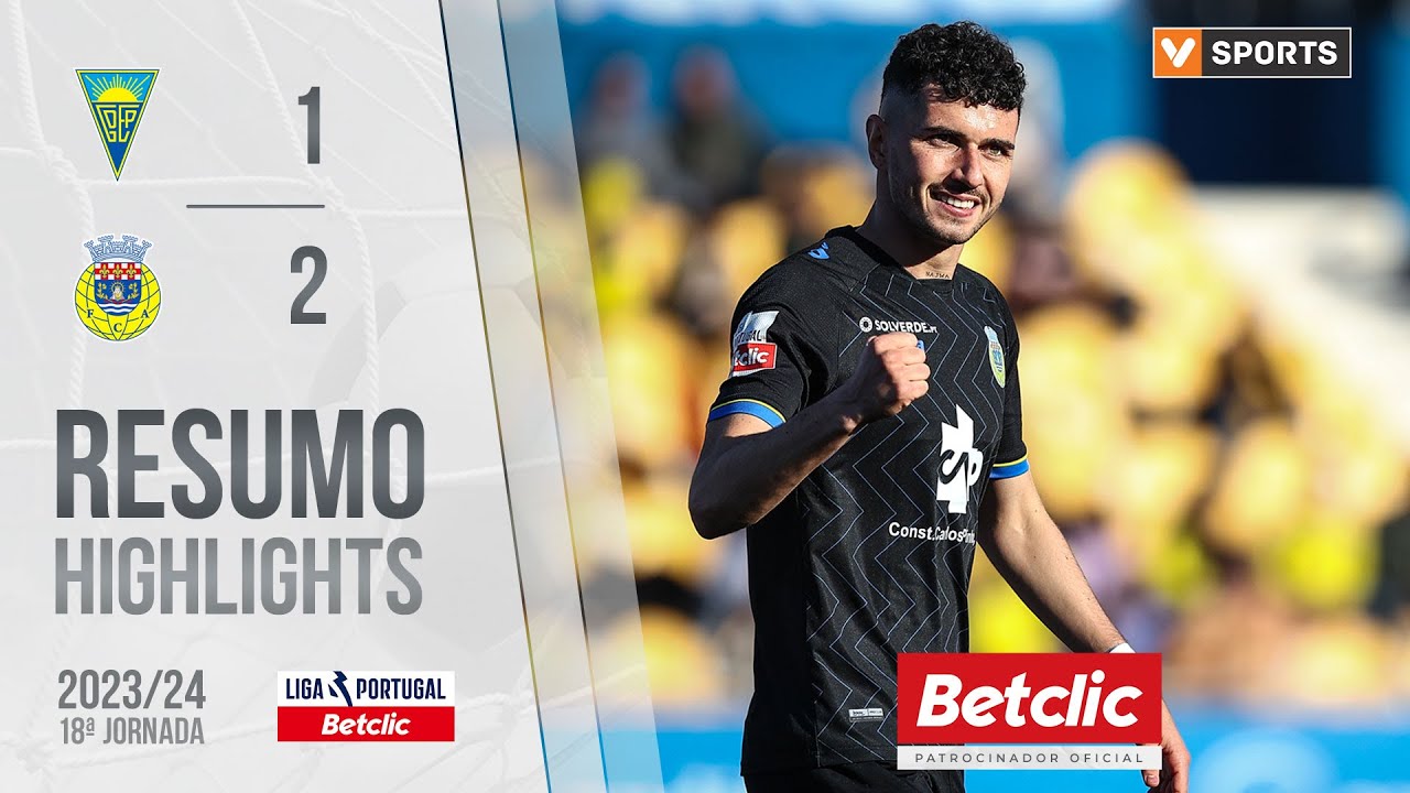 Resumo: Estoril 1-2 Arouca (Liga 23/24 #18)