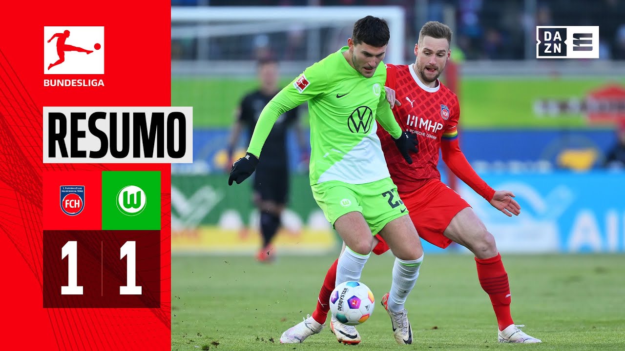 Resumo | Heidenheim 1-1 Wolfsburg | Bundesliga 23/24