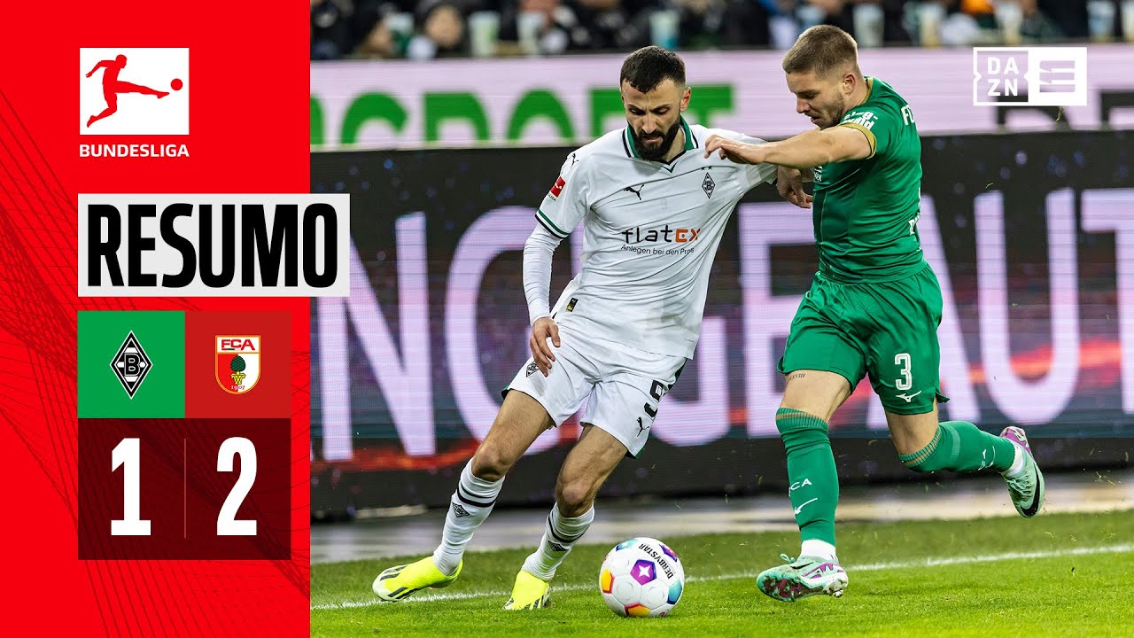 Resumo | Borussia Mönchengladbach 1-2 Augsburg | Bundesliga 23/24