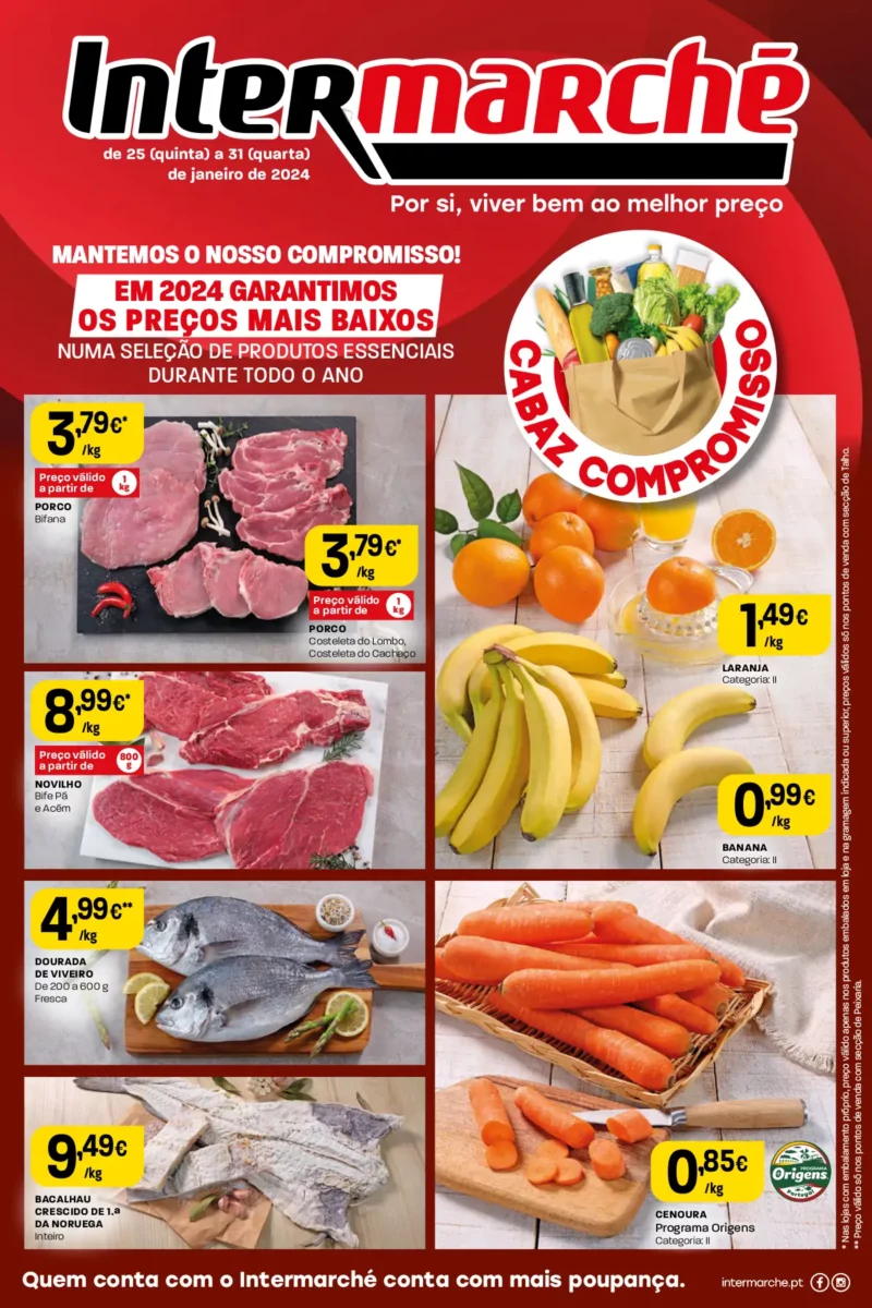 Antevis&atilde;o Folheto Intermarch&eacute; (25 a 31 janeiro)