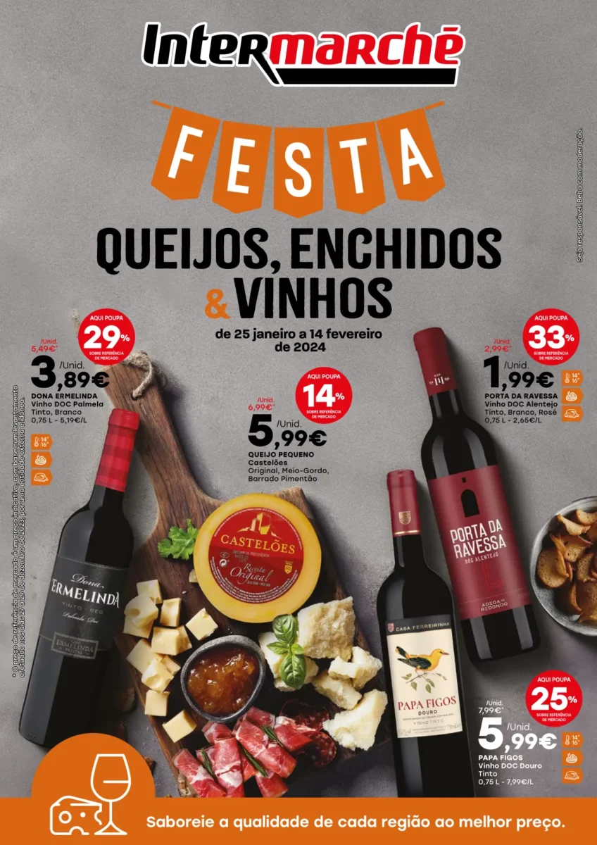 Intermarch&eacute; &ndash; Festa de Queijos, Vinhos e Enchidos (25 janeiro a 14 fevereiro)
