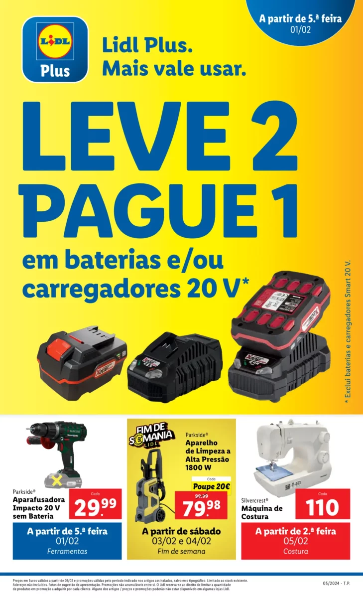 Antevis&atilde;o Folheto LiDL Novidades (a partir de 1 fevereiro)