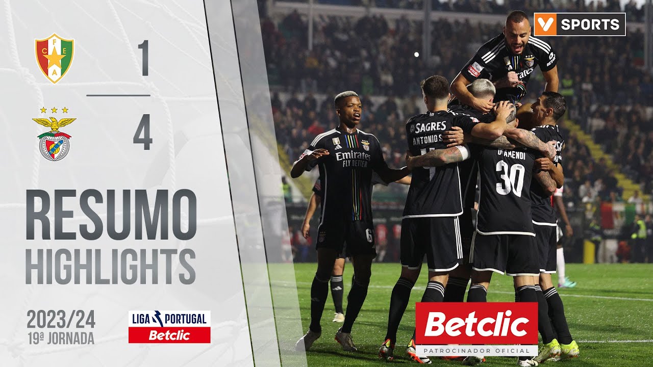 Resumo: Estrela Amadora 1-4 Benfica (Liga 23/24 #19)