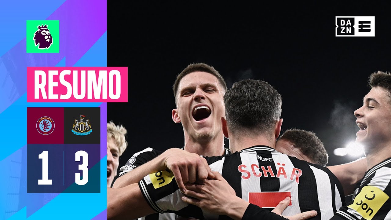 Resumo | Aston Villa 1-3 Newcastle | Premier League 23/24