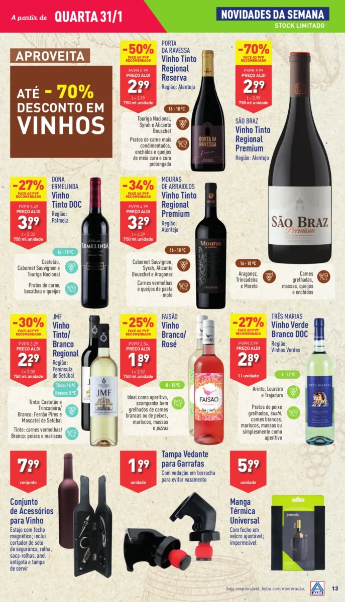 Antevis&atilde;o Folheto ALDI (31 janeiro a 6 fevereiro)