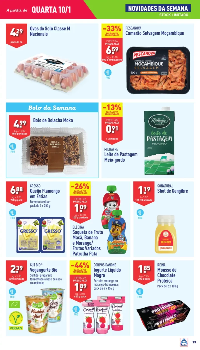 Antevis&atilde;o Folheto ALDI (10 a 16 janeiro)