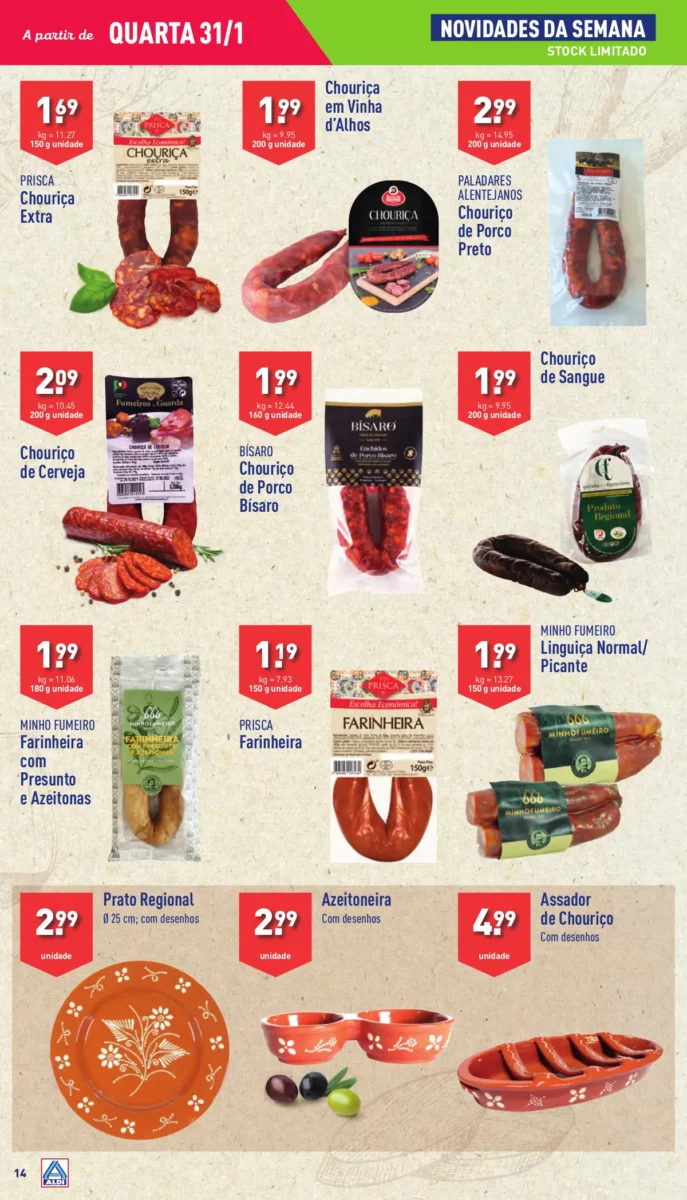Antevis&atilde;o Folheto ALDI (31 janeiro a 6 fevereiro)