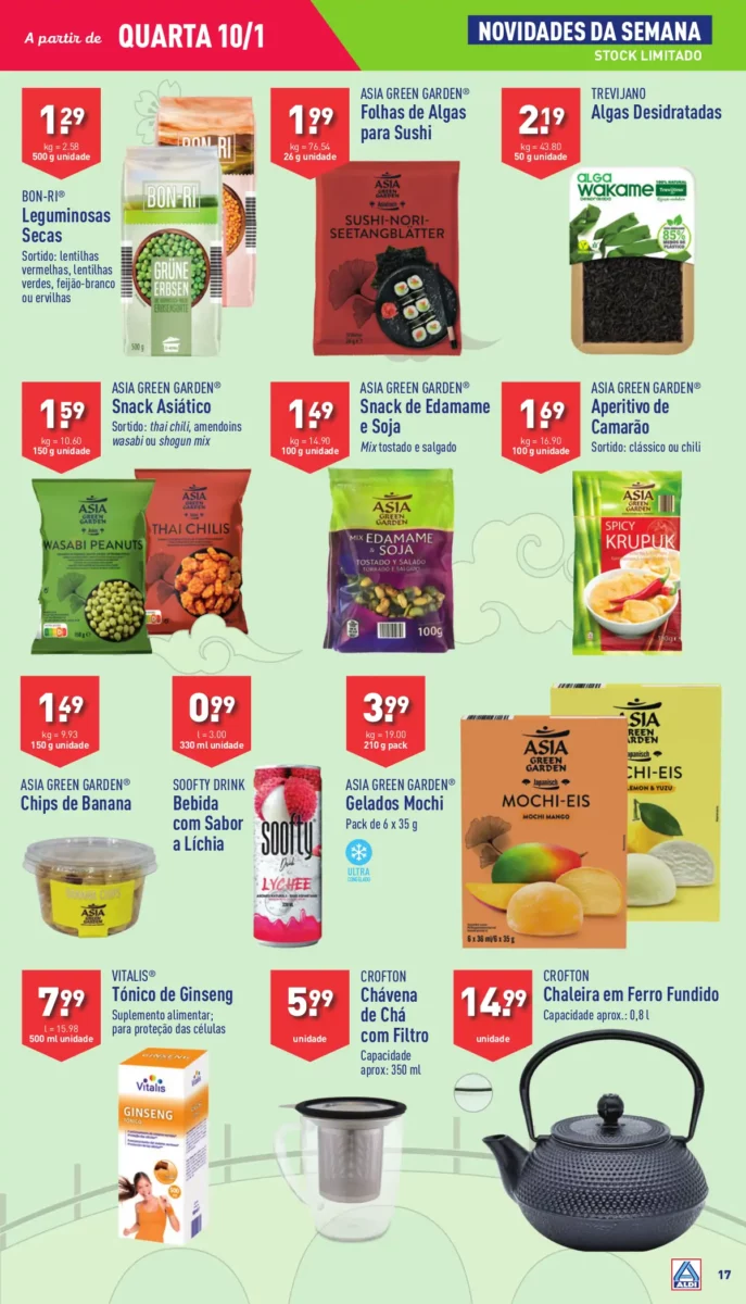 Antevis&atilde;o Folheto ALDI (10 a 16 janeiro)