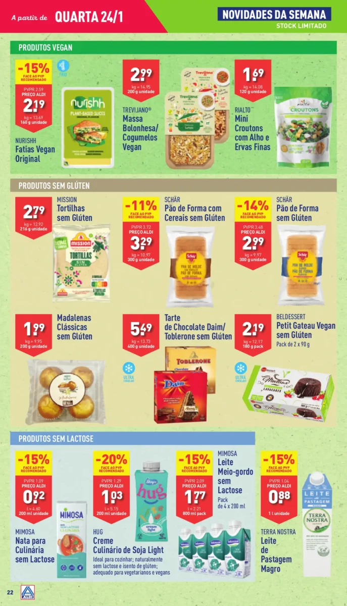 Antevis&atilde;o Folheto ALDI (24 a 30 janeiro)