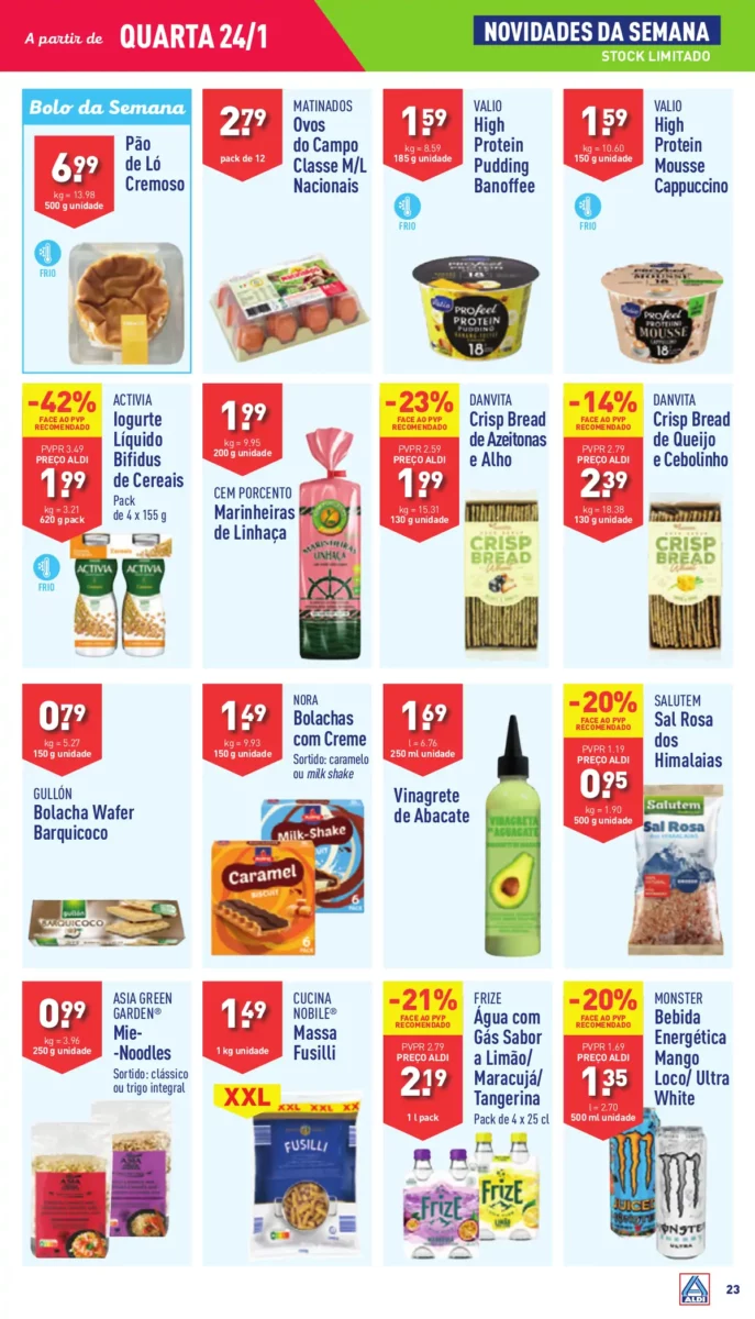 Antevis&atilde;o Folheto ALDI (24 a 30 janeiro)