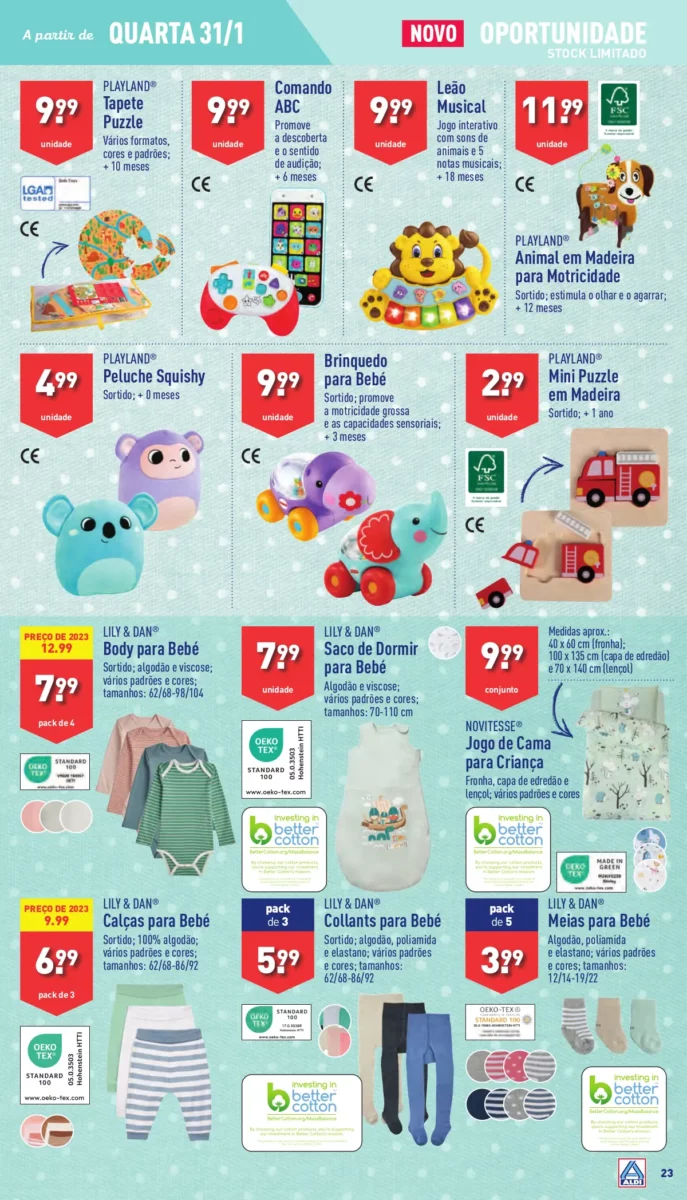 Antevis&atilde;o Folheto ALDI (31 janeiro a 6 fevereiro)