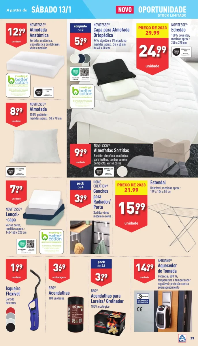 Antevis&atilde;o Folheto ALDI (10 a 16 janeiro)