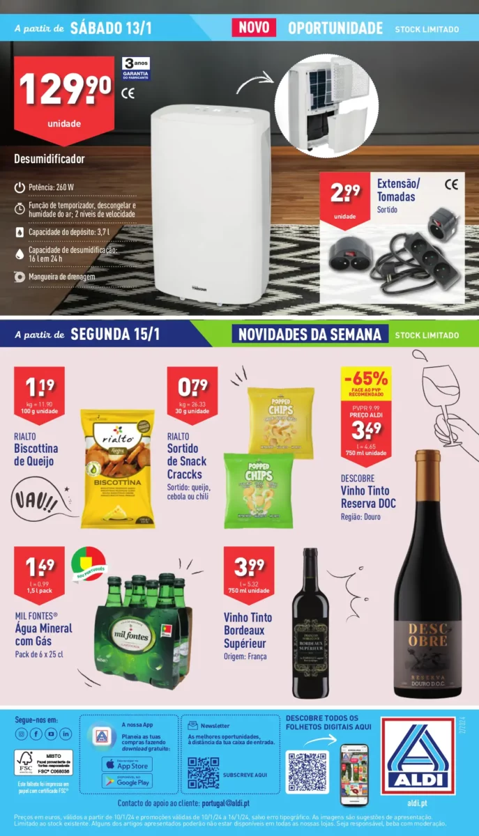 Antevis&atilde;o Folheto ALDI (10 a 16 janeiro)