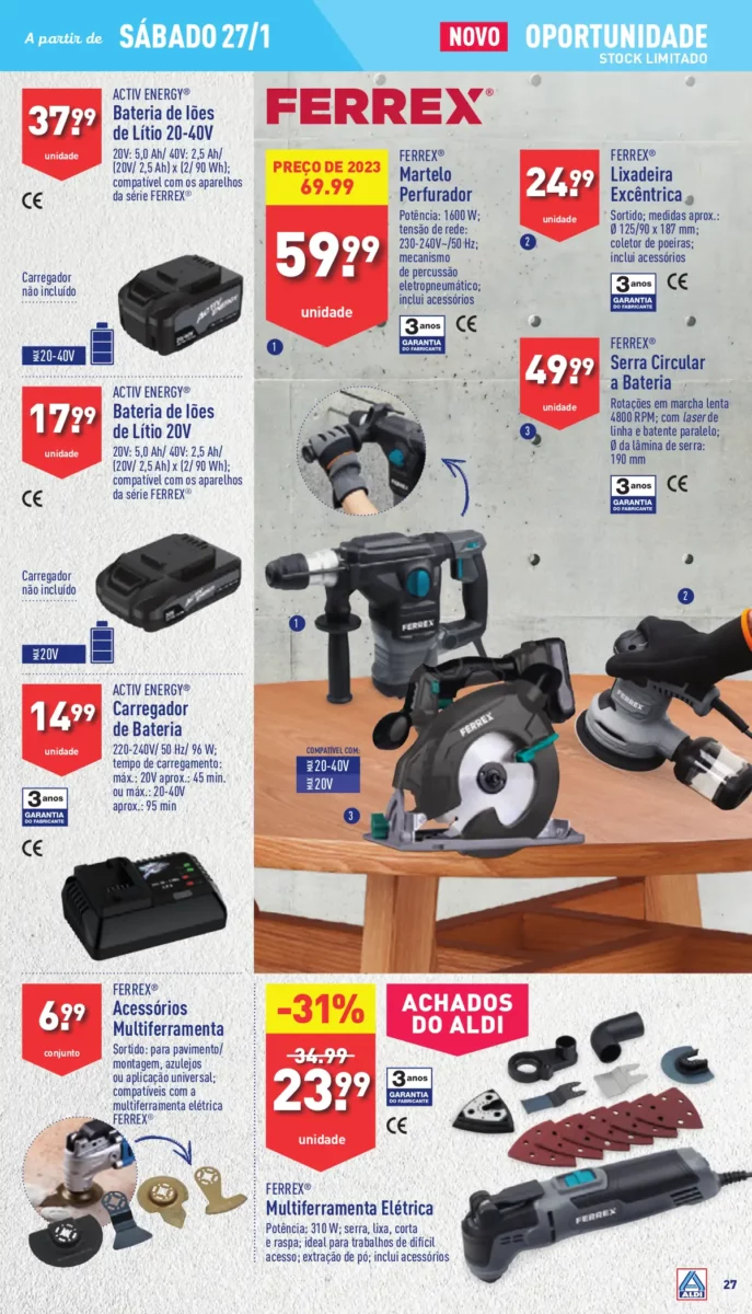 Antevis&atilde;o Folheto ALDI (24 a 30 janeiro)