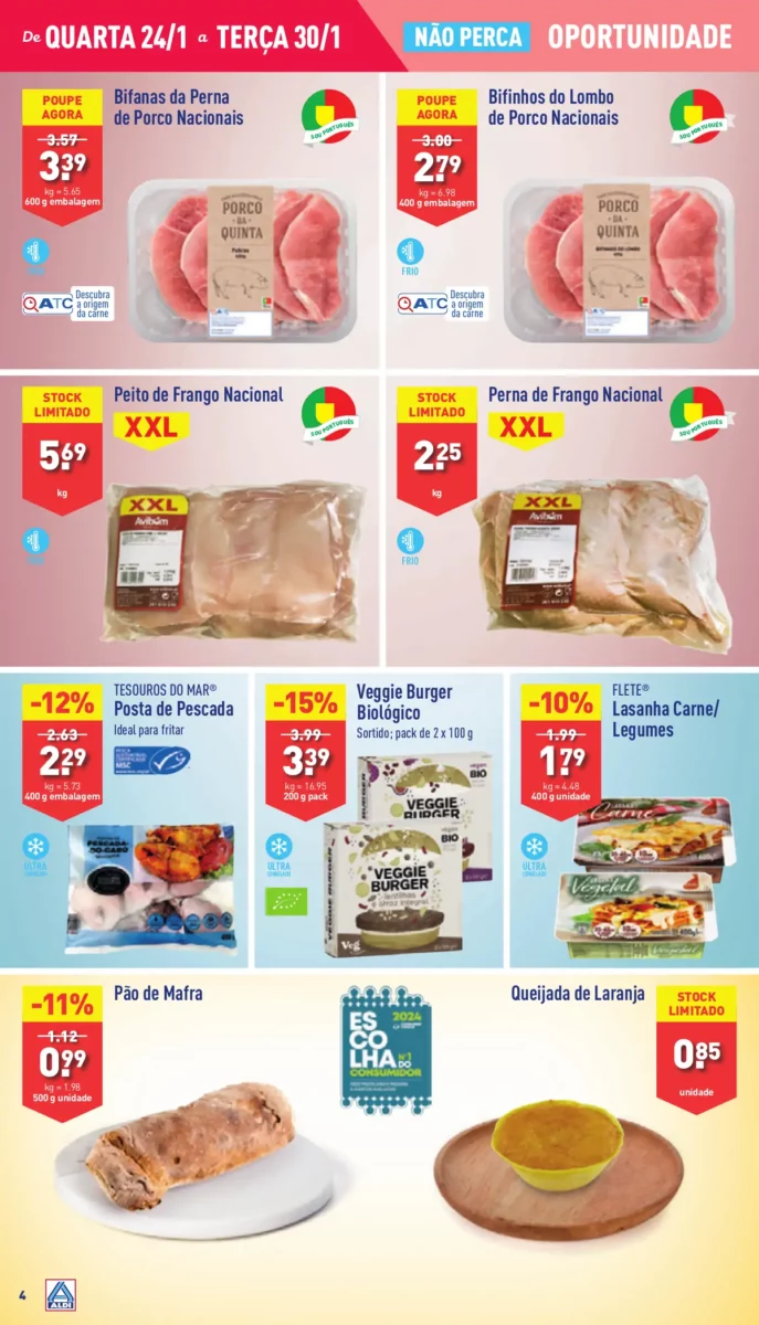 Antevis&atilde;o Folheto ALDI (24 a 30 janeiro)