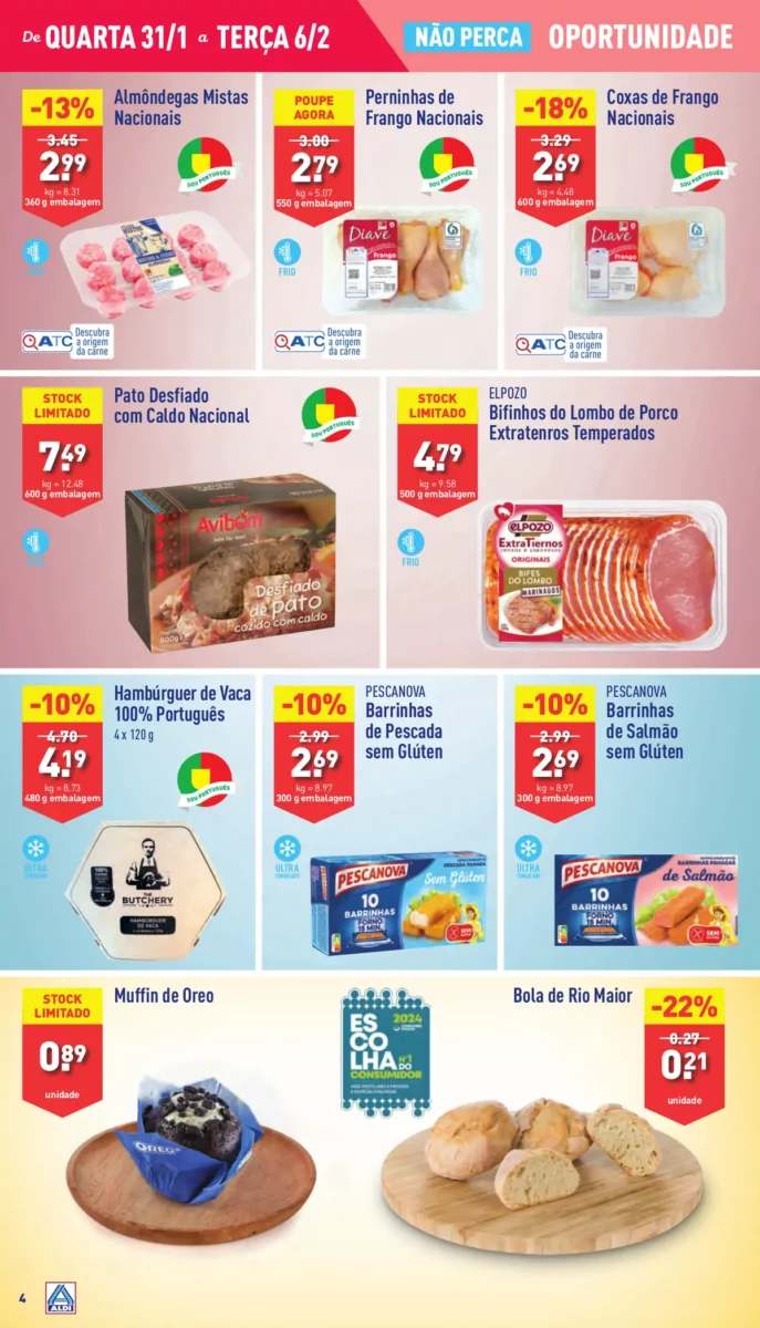 Antevis&atilde;o Folheto ALDI (31 janeiro a 6 fevereiro)