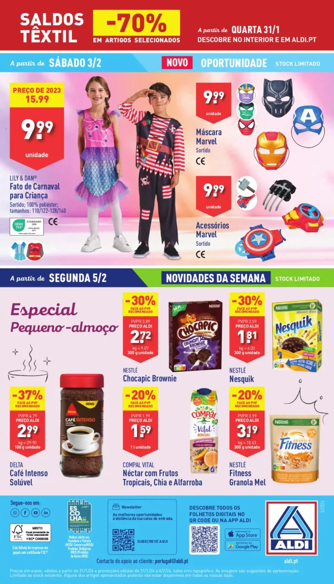 Antevis&atilde;o Folheto ALDI (31 janeiro a 6 fevereiro)
