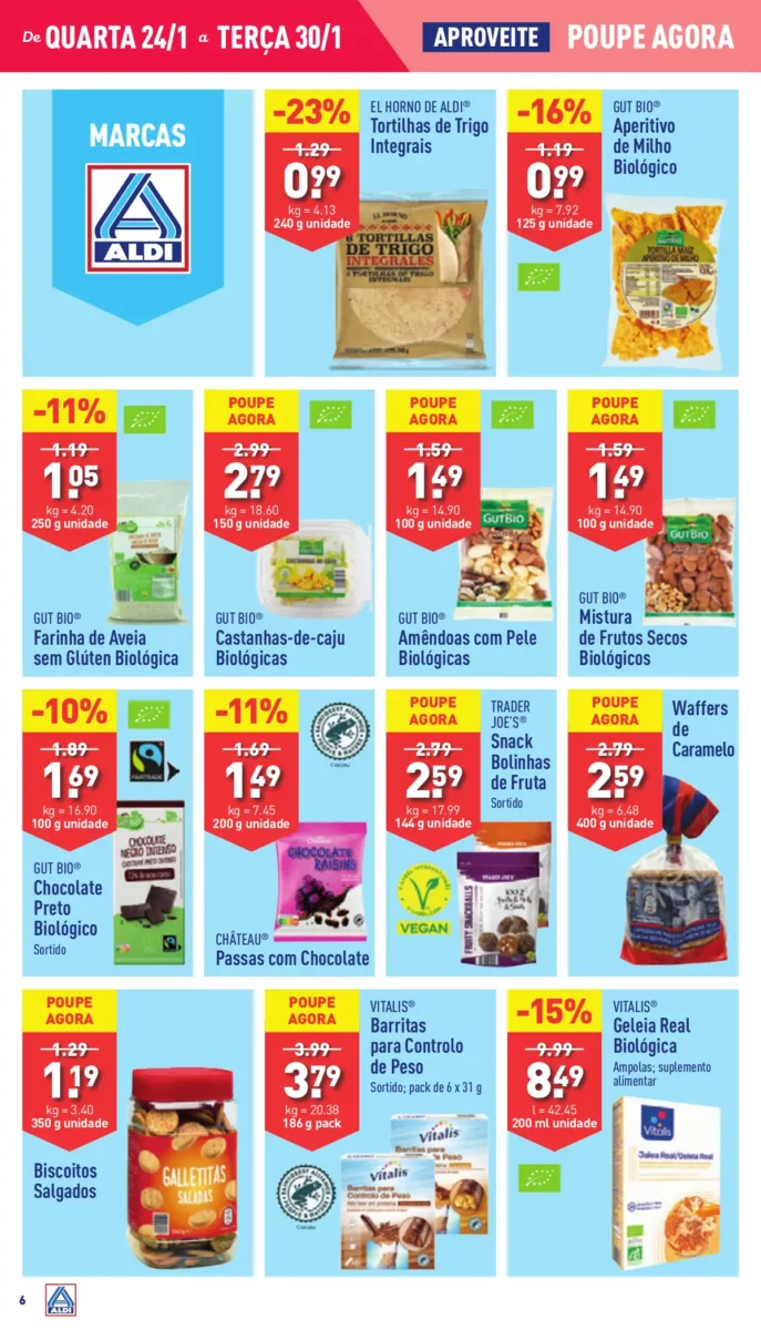 Antevis&atilde;o Folheto ALDI (24 a 30 janeiro)