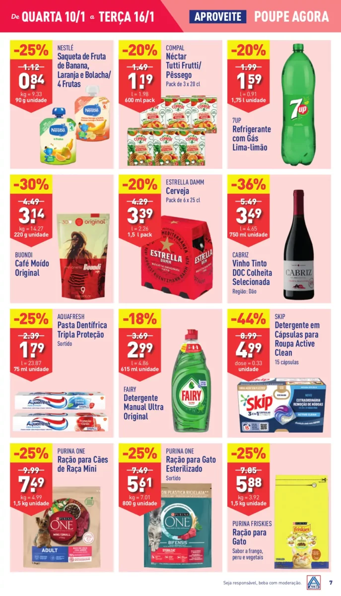 Antevis&atilde;o Folheto ALDI (10 a 16 janeiro)