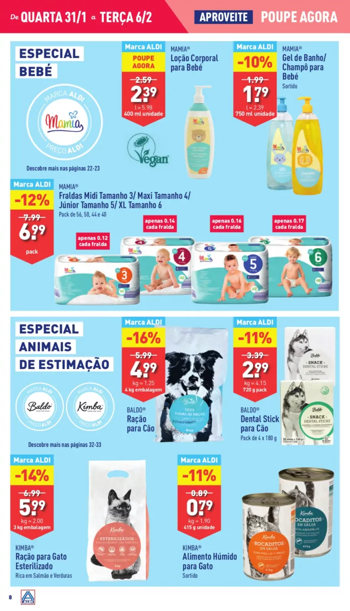 Antevis&atilde;o Folheto ALDI (31 janeiro a 6 fevereiro)