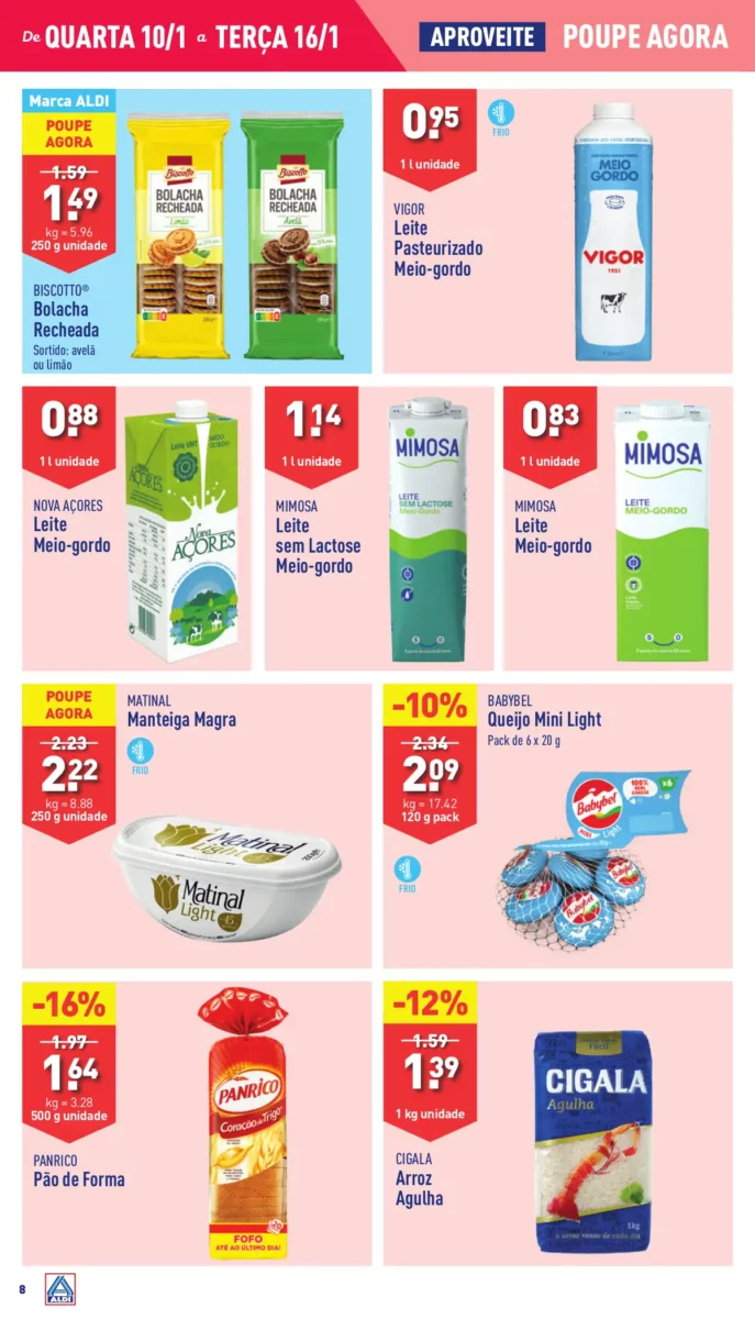 Antevis&atilde;o Folheto ALDI (10 a 16 janeiro)