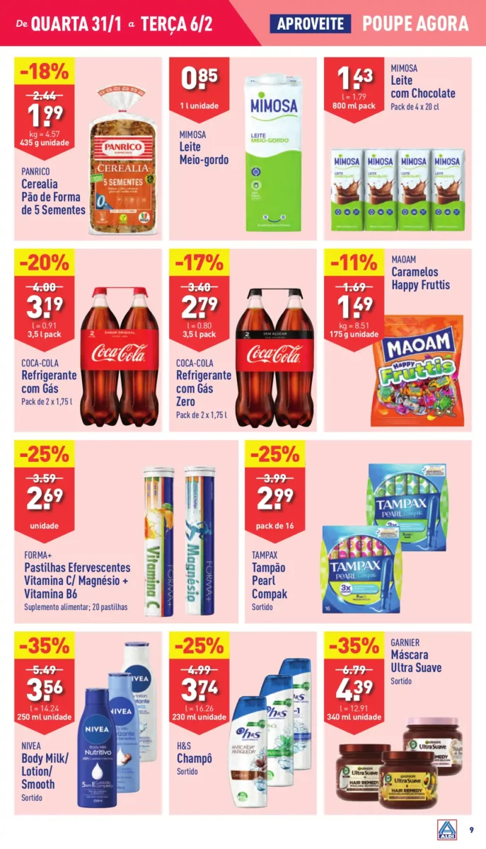 Antevis&atilde;o Folheto ALDI (31 janeiro a 6 fevereiro)