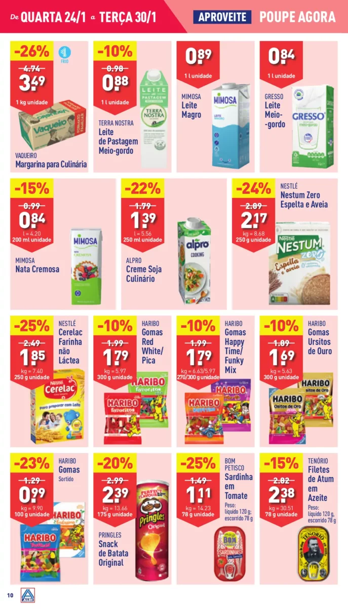 Antevis&atilde;o Folheto ALDI (24 a 30 janeiro)