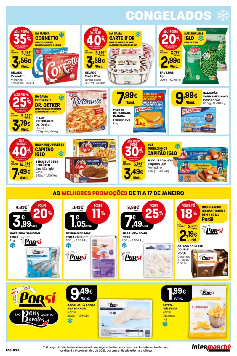 Antevis&atilde;o Folheto Intermarch&eacute; (11 a 17 janeiro)