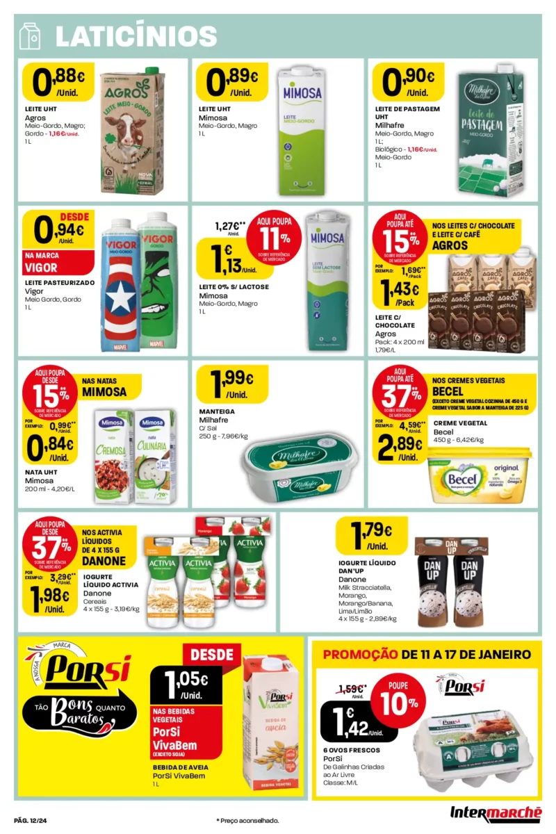 Antevis&atilde;o Folheto Intermarch&eacute; (11 a 17 janeiro)