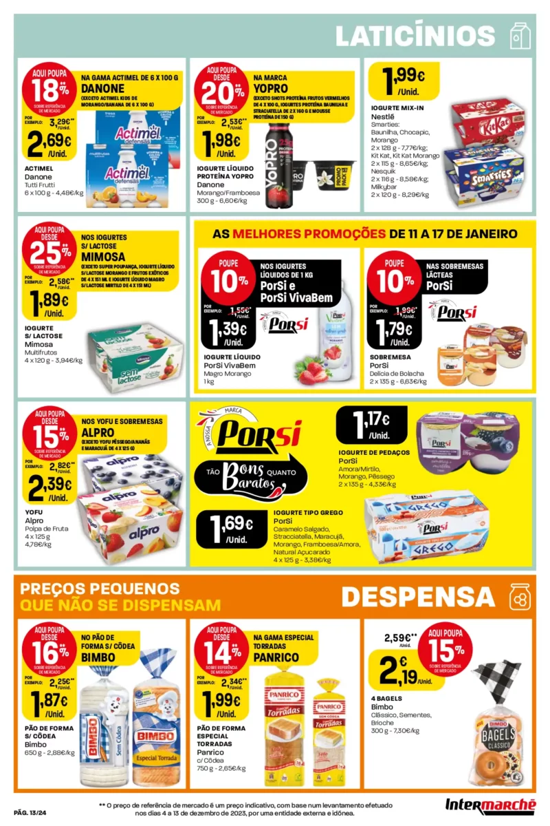 Antevis&atilde;o Folheto Intermarch&eacute; (11 a 17 janeiro)