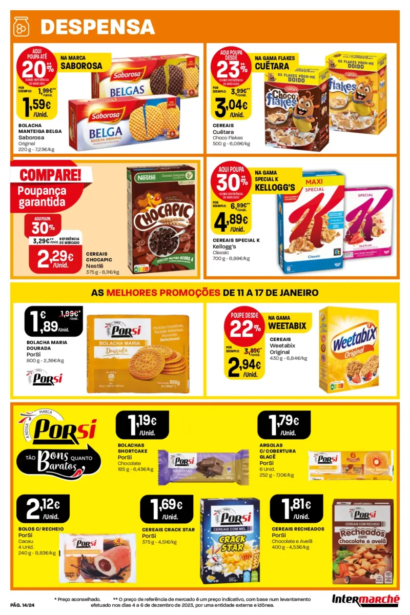 Antevis&atilde;o Folheto Intermarch&eacute; (11 a 17 janeiro)