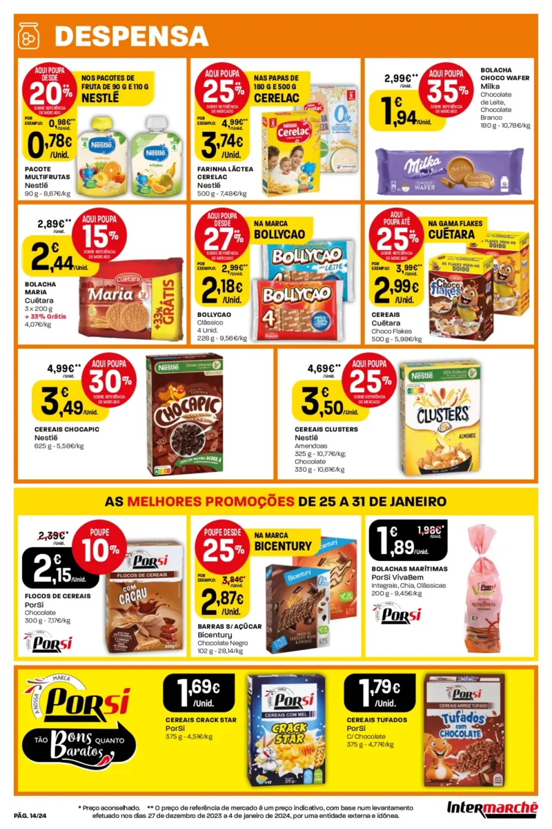 Antevis&atilde;o Folheto Intermarch&eacute; (25 a 31 janeiro)