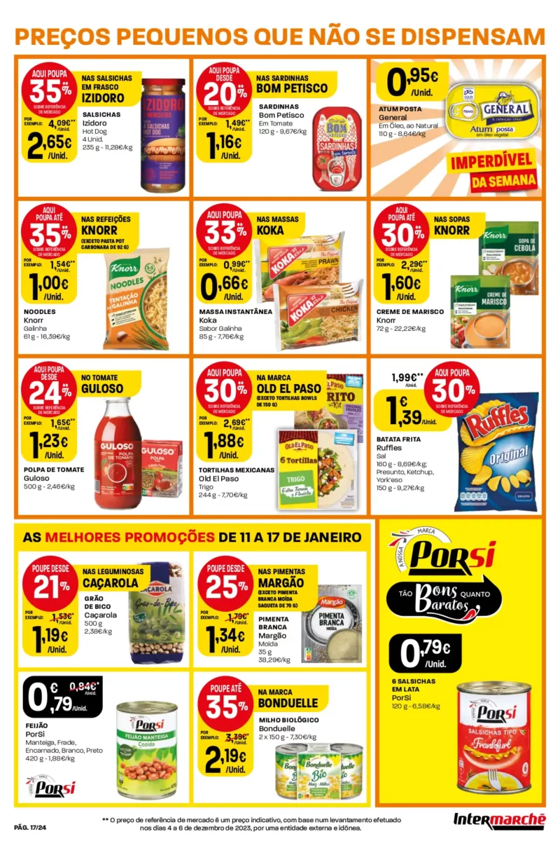 Antevis&atilde;o Folheto Intermarch&eacute; (11 a 17 janeiro)