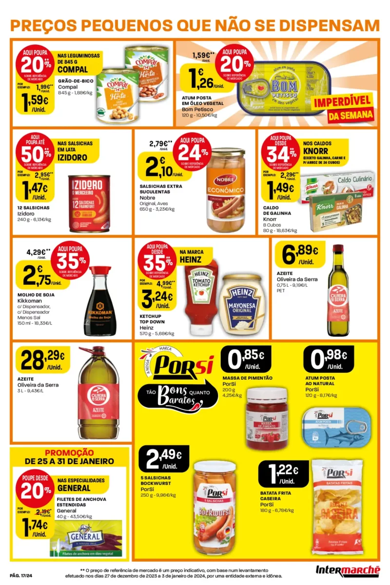 Antevis&atilde;o Folheto Intermarch&eacute; (25 a 31 janeiro)