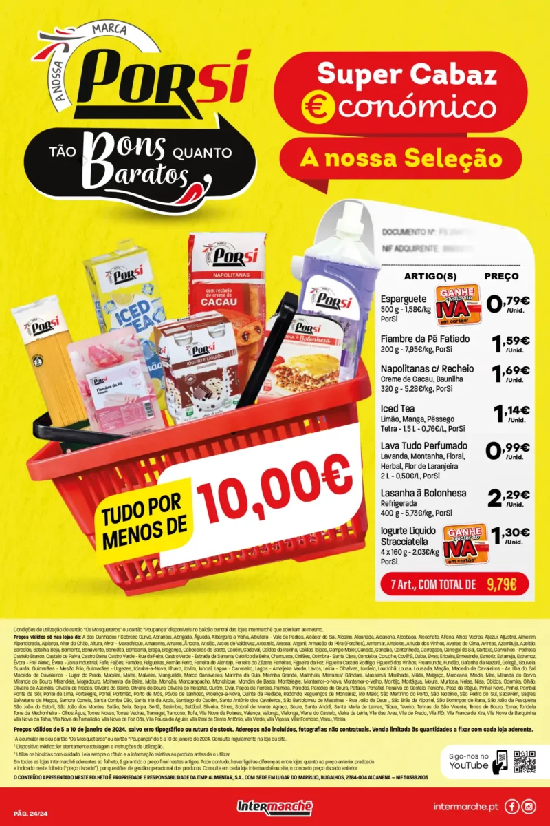 Antevis&atilde;o Folheto Intermarch&eacute; (5 a 10 janeiro)