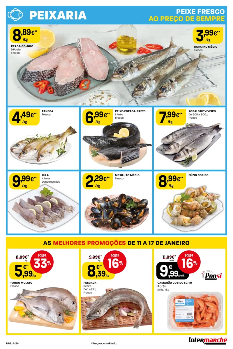 Antevis&atilde;o Folheto Intermarch&eacute; (11 a 17 janeiro)