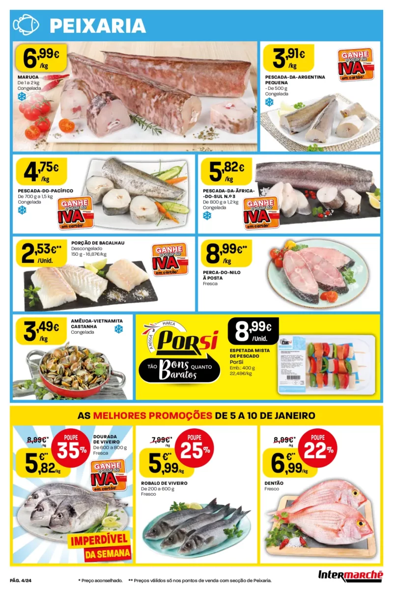 Antevis&atilde;o Folheto Intermarch&eacute; (5 a 10 janeiro)