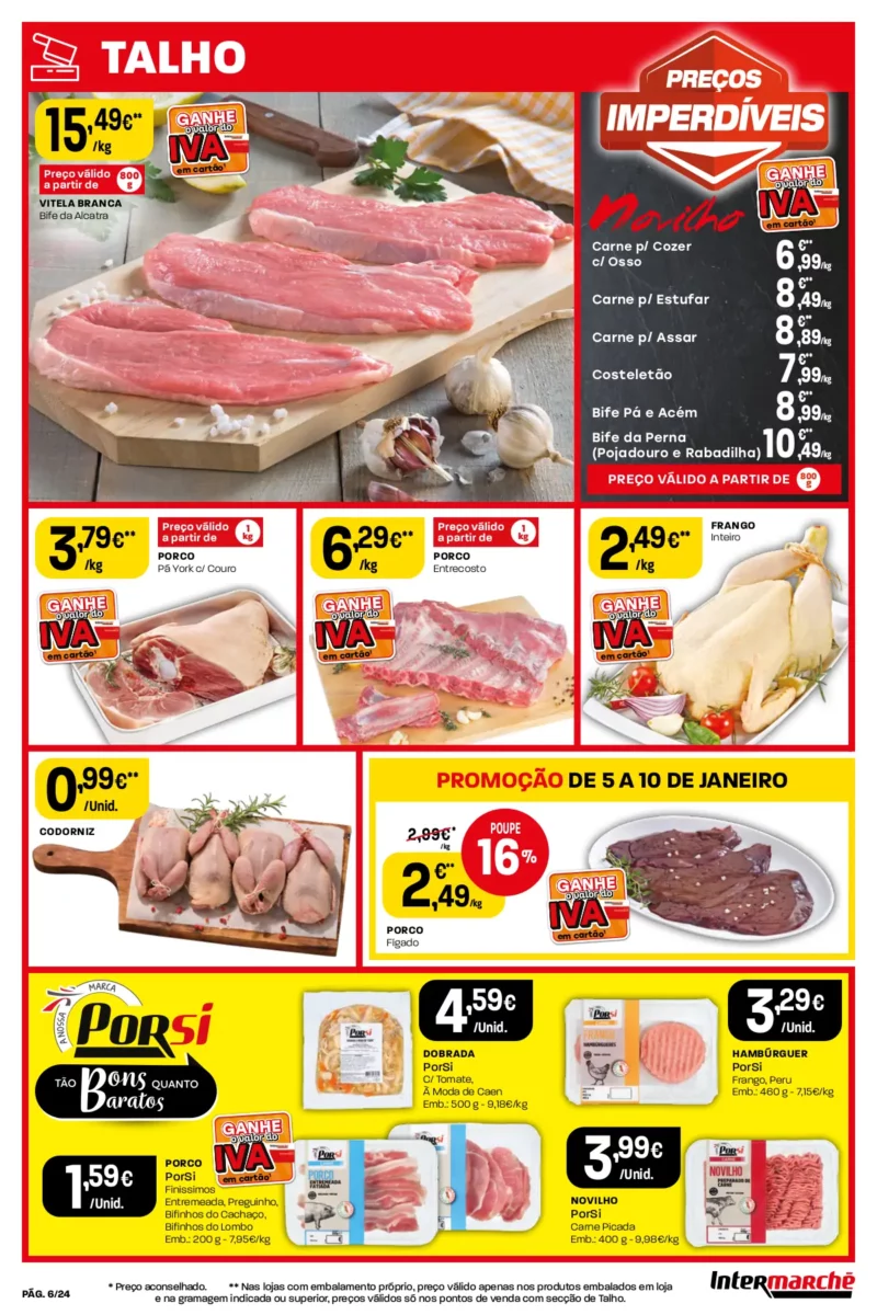 Antevis&atilde;o Folheto Intermarch&eacute; (5 a 10 janeiro)