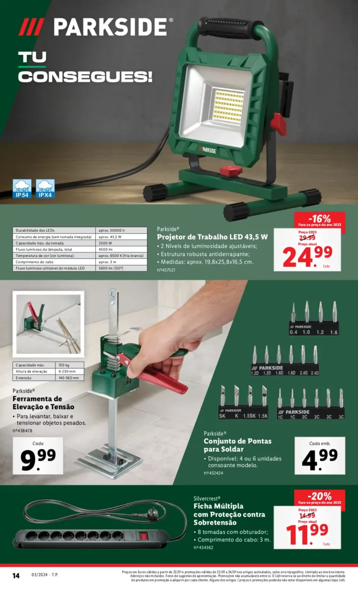 Antevis&atilde;o Folheto LiDL Novidades (a partir de 18 janeiro)