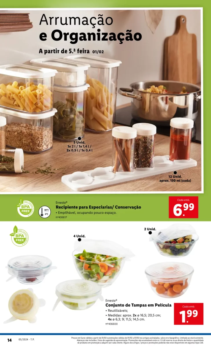 Antevis&atilde;o Folheto LiDL Novidades (a partir de 1 fevereiro)