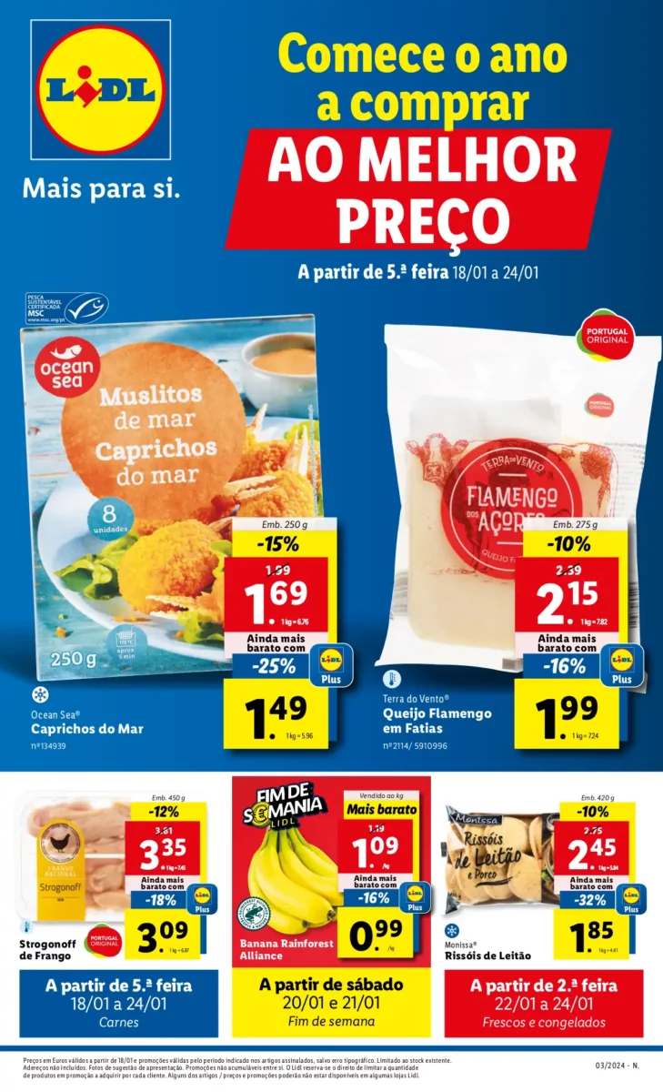 Antevis&atilde;o Folheto LiDL Novidades (a partir de 18 janeiro)